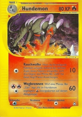 Seedraking H14 — Aquapolis (German Pokémon TCG card)