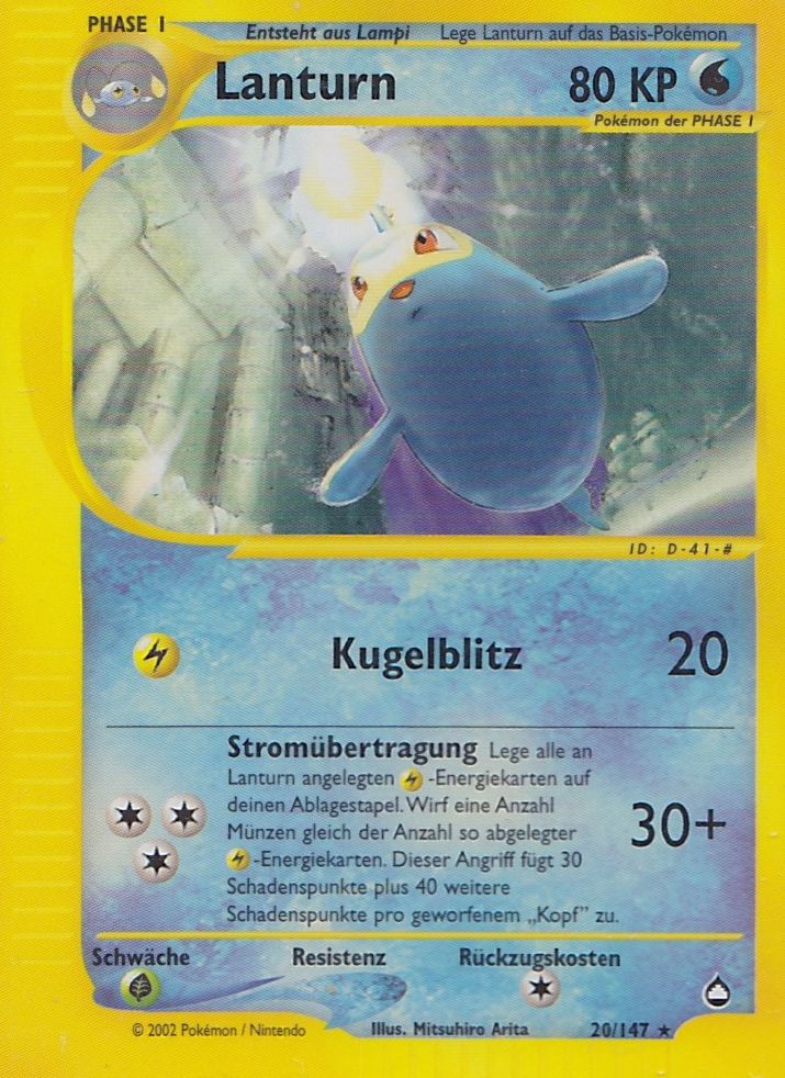 Octillery H20 — Aquapolis (German Pokémon TCG card)