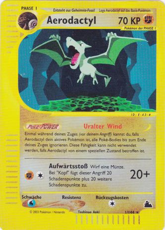 Aerodactyl 1 — Skyridge (German Pokémon TCG card)