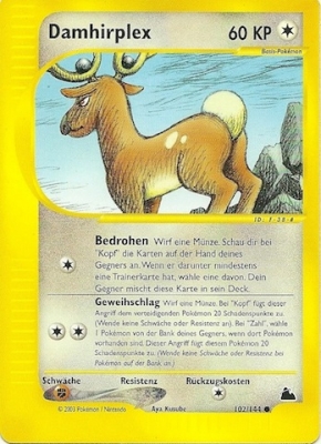 Damhirplex 102 — Skyridge (German Pokémon TCG card)