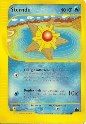Sterndu 103 — Skyridge (German Pokémon TCG card)