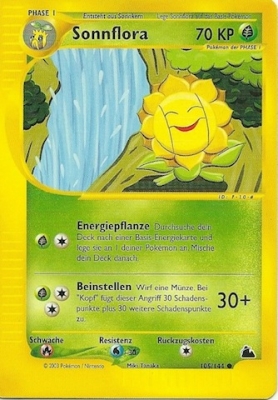 Sonnflora 105 — Skyridge (German Pokémon TCG card)