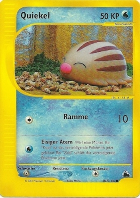 Quiekel 107 — Skyridge (German Pokémon TCG card)