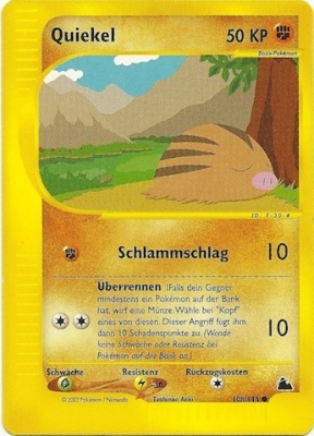 Quiekel 108 — Skyridge (German Pokémon TCG card)