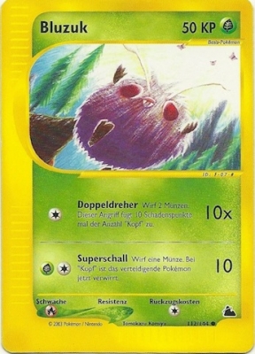 Bluzuk 112 — Skyridge (German Pokémon TCG card)