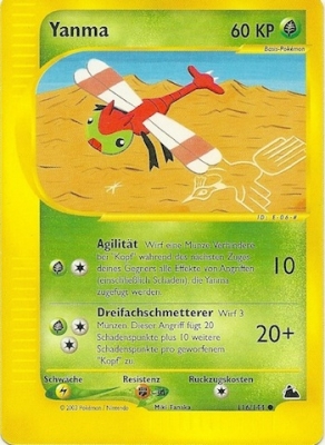 Yanma 116 — Skyridge (German Pokémon TCG card)