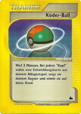 Köder Ball 128 — Skyridge (German Pokémon TCG card)
