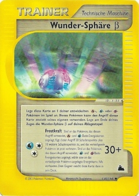 Wunder-Sphäre (Beta) 130 — Skyridge (German Pokémon TCG card)