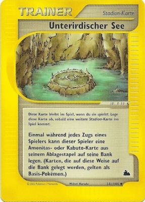 Unterirdischer See 141 — Skyridge (German Pokémon TCG card)