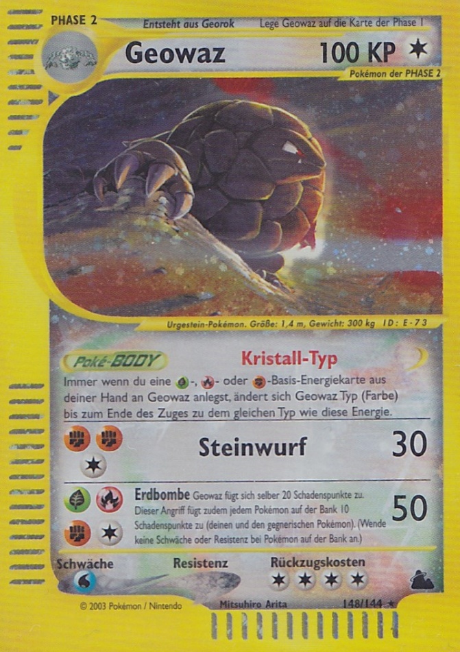 Geowaz 148 — Skyridge (German Pokémon TCG card)