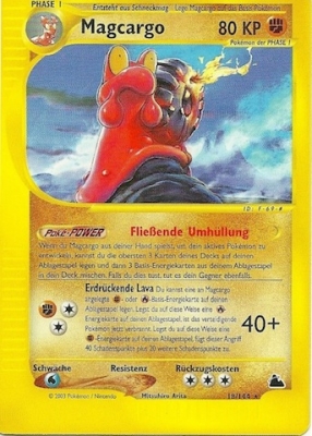 Magcargo 18 — Skyridge (German Pokémon TCG card)