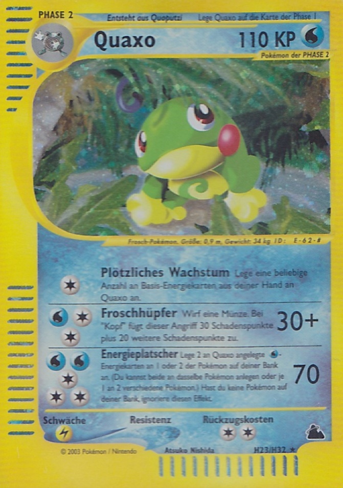 Quaxo 25 — Skyridge (German Pokémon TCG card)