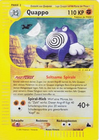 Quappo 26 — Skyridge (German Pokémon TCG card)