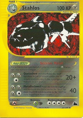 Stahlos 31 — Skyridge (German Pokémon TCG card)
