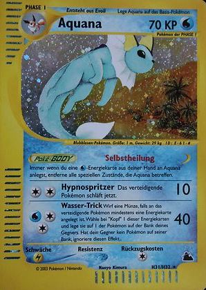 Aquana 33 — Skyridge (German Pokémon TCG card)