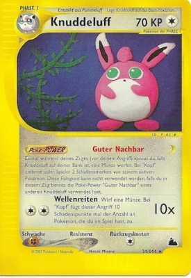 Knuddeluff 34 — Skyridge (German Pokémon TCG card)