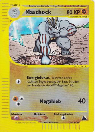 Maschock 38 — Skyridge (German Pokémon TCG card)