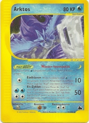 Arktos 4 — Skyridge (German Pokémon TCG card)