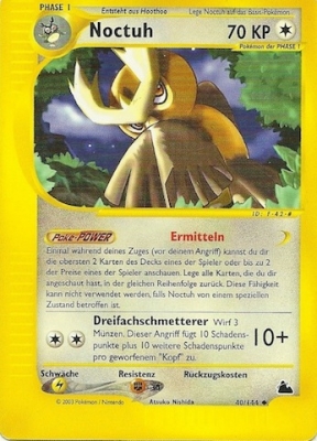 Noctuh 40 — Skyridge (German Pokémon TCG card)