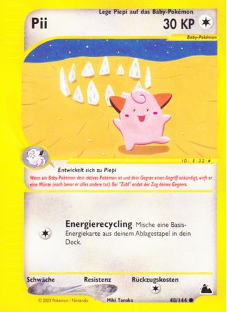 Pii 48 — Skyridge (German Pokémon TCG card)