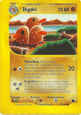 Digdri 52 — Skyridge (German Pokémon TCG card)