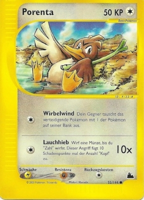Porenta 55 — Skyridge (German Pokémon TCG card)