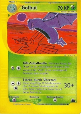 Golbat 60 — Skyridge (German Pokémon TCG card)