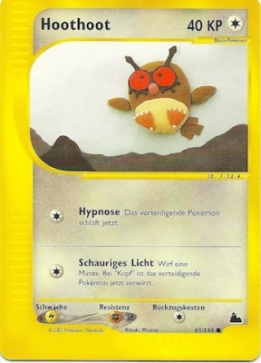 Hoothoot 65 — Skyridge (German Pokémon TCG card)