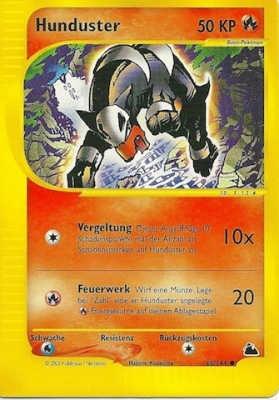 Hunduster 66 — Skyridge (German Pokémon TCG card)