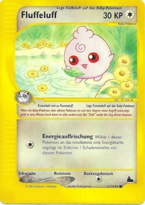 Fluffeluff 67 — Skyridge (German Pokémon TCG card)