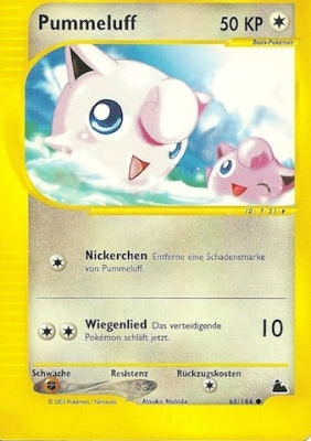 Pummeluff 68 — Skyridge (German Pokémon TCG card)