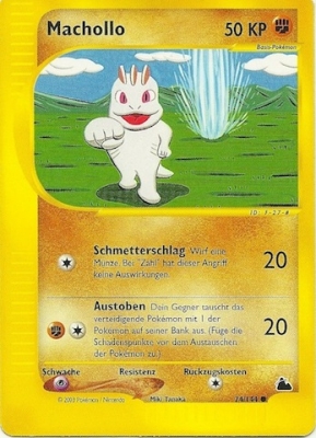 Machollo 74 — Skyridge (German Pokémon TCG card)