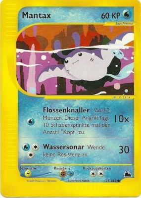 Mantax 77 — Skyridge (German Pokémon TCG card)