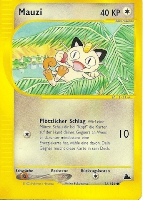 Mauzi 78 — Skyridge (German Pokémon TCG card)