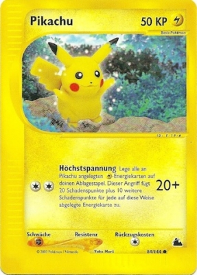 Pikachu 84 — Skyridge (German Pokémon TCG card)