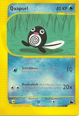 Quapsel 87 — Skyridge (German Pokémon TCG card)