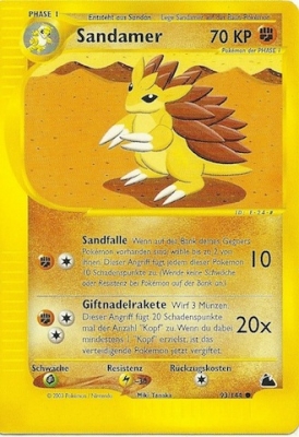 Sandamer 93 — Skyridge (German Pokémon TCG card)