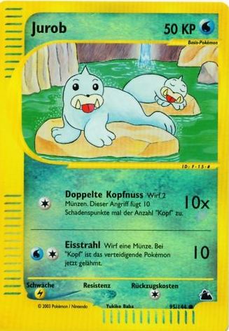 Jurob 95 — Skyridge (German Pokémon TCG card)