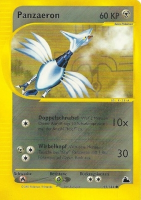 Panzaeron 97 — Skyridge (German Pokémon TCG card)
