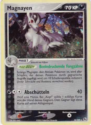 Magnayen 10 — EX Rubin & Saphir (German Pokémon TCG card)