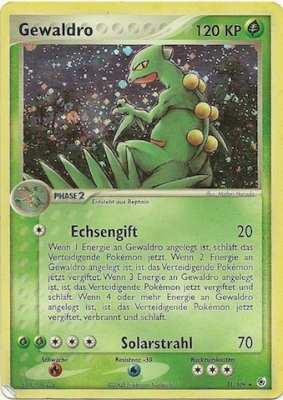 Gewaldro 11 — EX Rubin & Saphir (German Pokémon TCG card)
