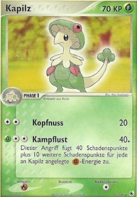Kapilz 16 — EX Rubin & Saphir (German Pokémon TCG card)