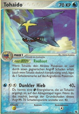 Tohaido 22 — EX Rubin & Saphir (German Pokémon TCG card)