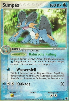 Sumpex 23 — EX Rubin & Saphir (German Pokémon TCG card)