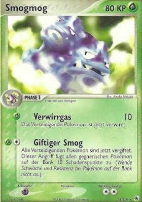 Smogmog 24 — EX Rubin & Saphir (German Pokémon TCG card)
