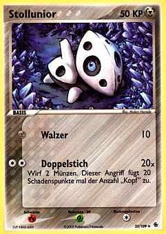 Stollunior 25 — EX Rubin & Saphir (German Pokémon TCG card)