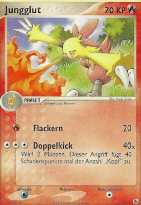Jungglut 27 — EX Rubin & Saphir (German Pokémon TCG card)