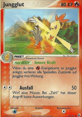 Jungglut 28 — EX Rubin & Saphir (German Pokémon TCG card)