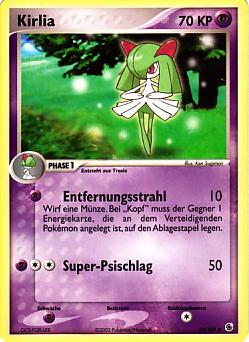 Kirlia 34 — EX Rubin & Saphir (German Pokémon TCG card)