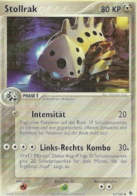 Stollrak 37 — EX Rubin & Saphir (German Pokémon TCG card)